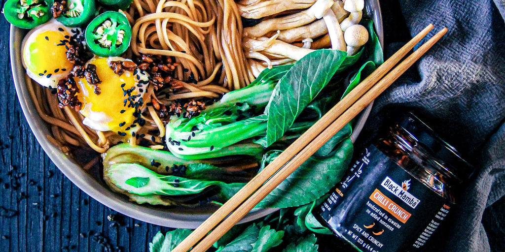 Veggie Ramen with Black Mamba Chilli Crunch